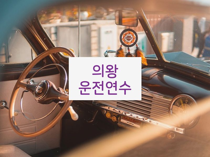 의왕운전연수 후기