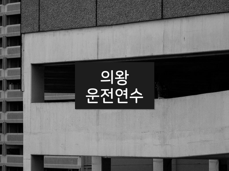 의왕운전연수 후기