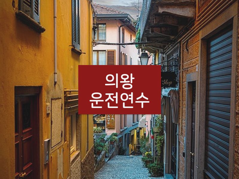 의왕운전연수 후기