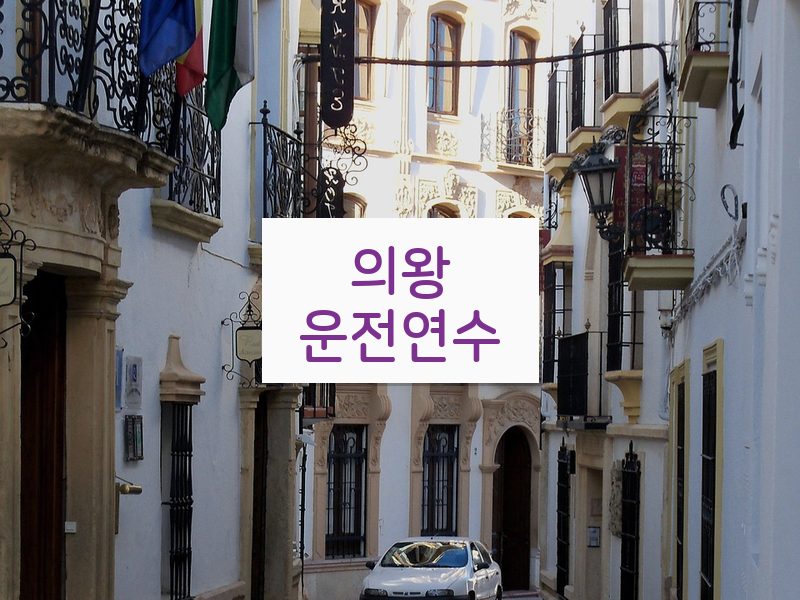 의왕운전연수 후기