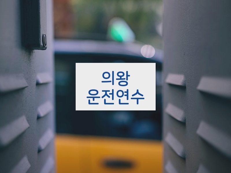 의왕운전연수 후기