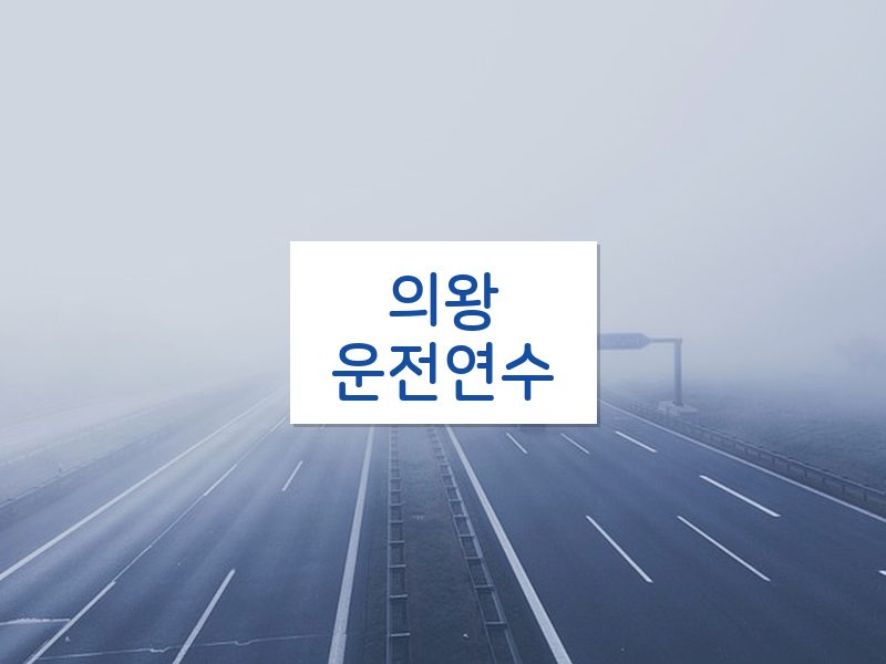 의왕운전연수 후기