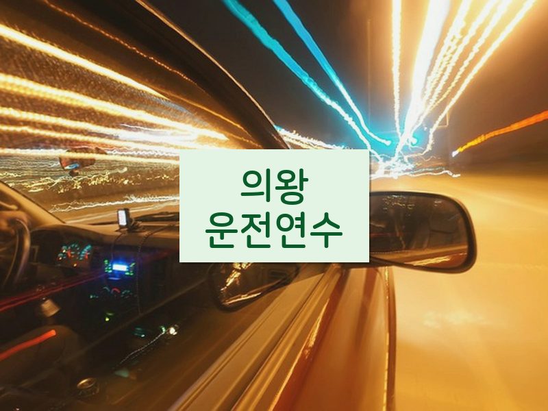 의왕운전연수 후기