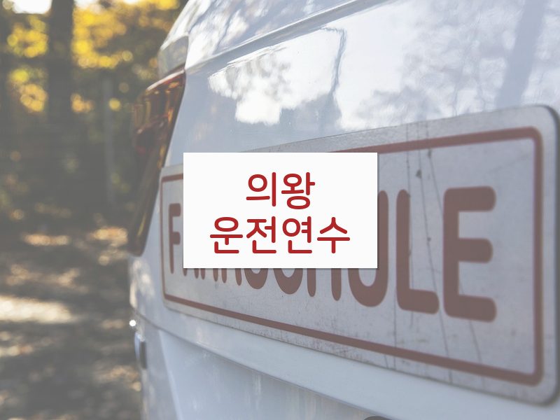 의왕운전연수 후기