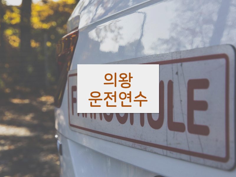의왕운전연수 후기