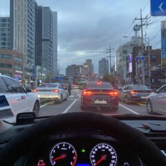 처음 운전, 의왕 도로에서 무서웠어요