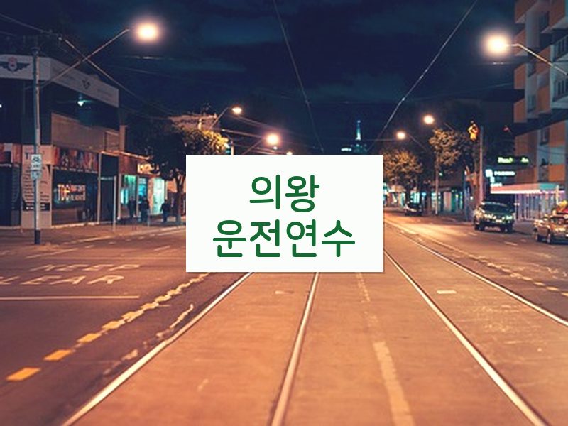 의왕운전연수 후기