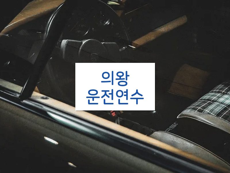 의왕운전연수 후기