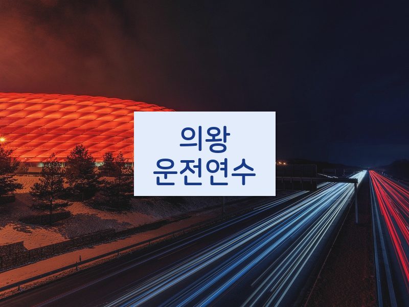 의왕운전연수 후기