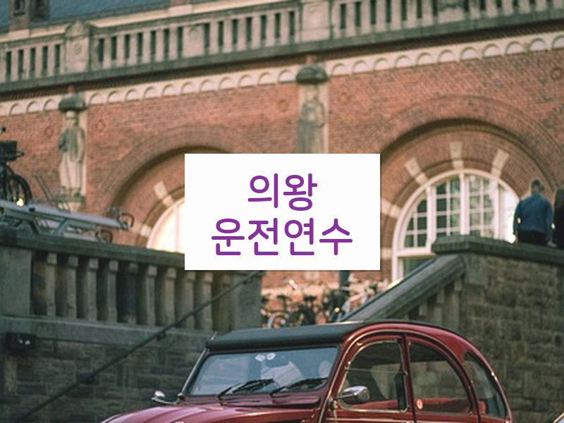의왕운전연수 후기