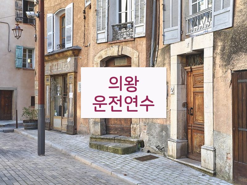 의왕운전연수 후기
