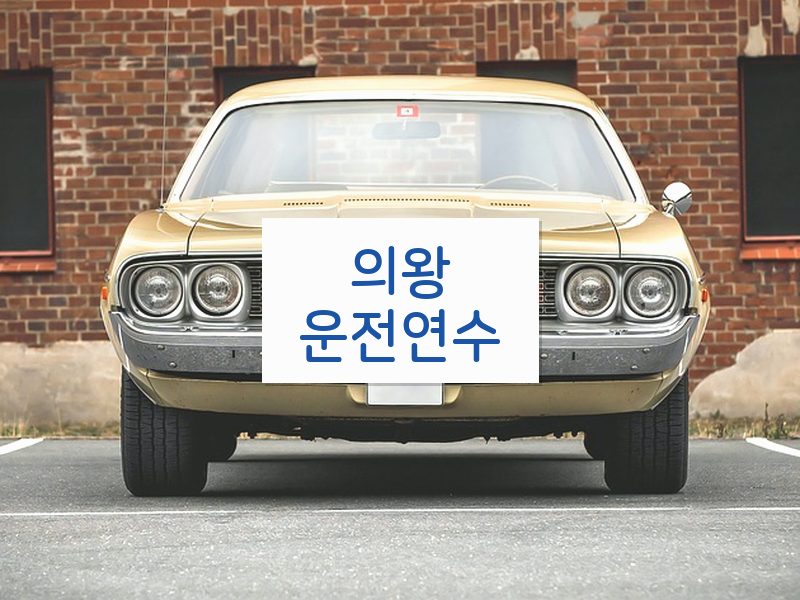 의왕운전연수 후기