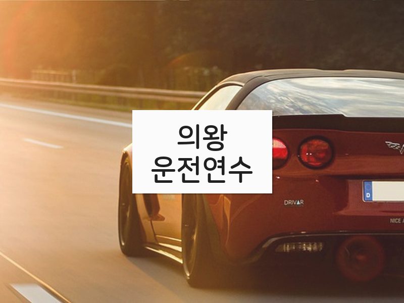 의왕운전연수 후기