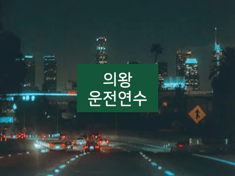 의왕운전연수 후기