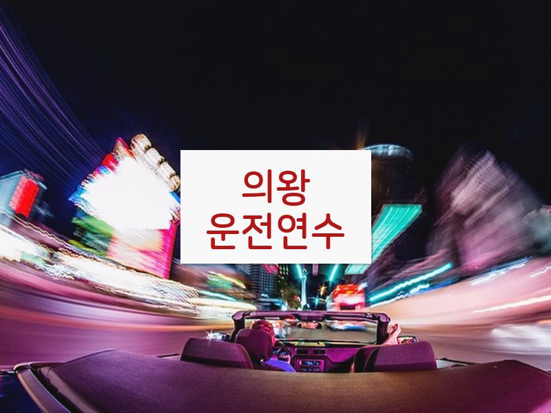 의왕운전연수 후기