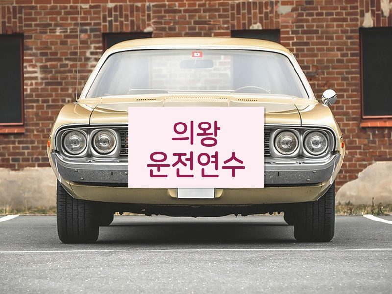 의왕운전연수 후기