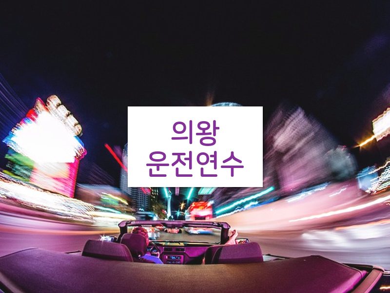 의왕운전연수 후기