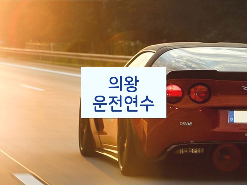 의왕운전연수 후기