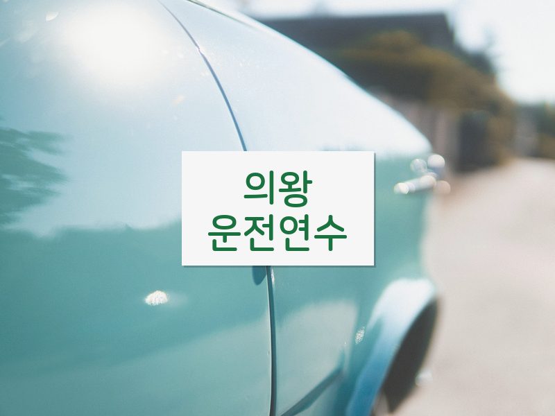 의왕운전연수 후기