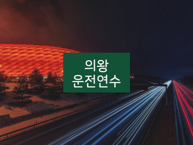 의왕운전연수 후기