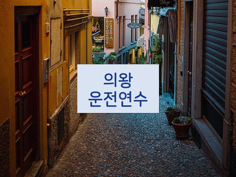 의왕운전연수 후기