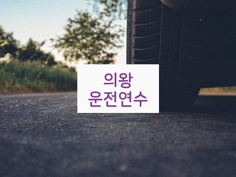 의왕운전연수 후기