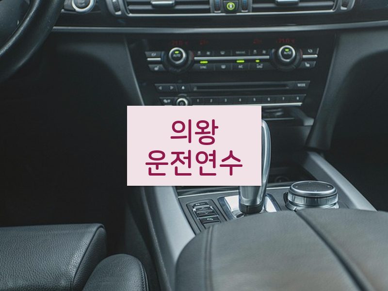 의왕운전연수 후기