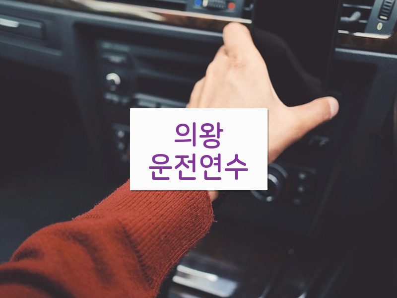 의왕운전연수 후기