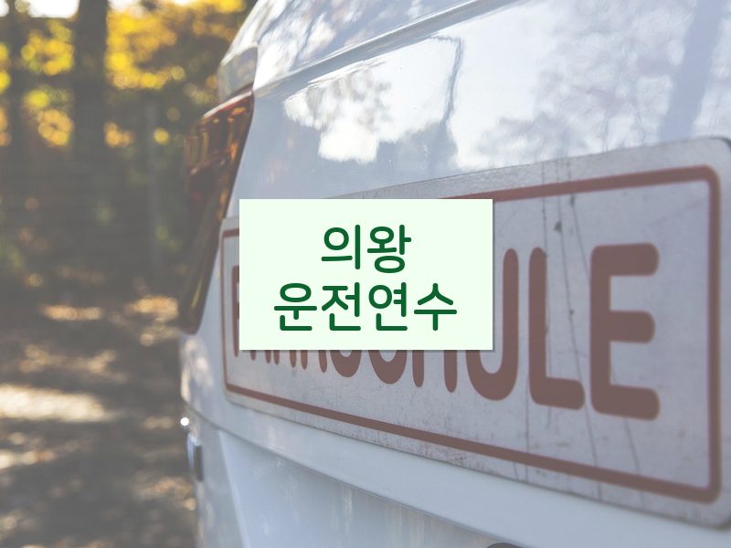 의왕운전연수 후기