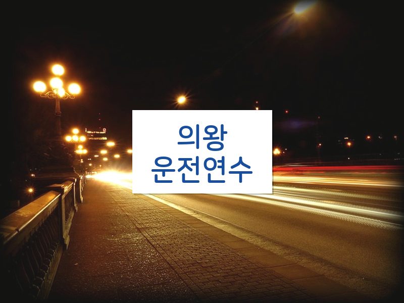 의왕운전연수 후기