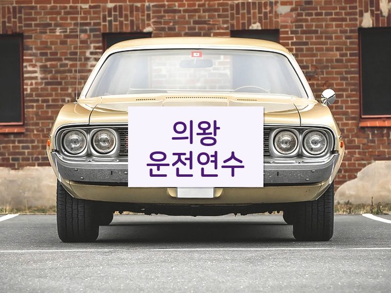 의왕운전연수 후기