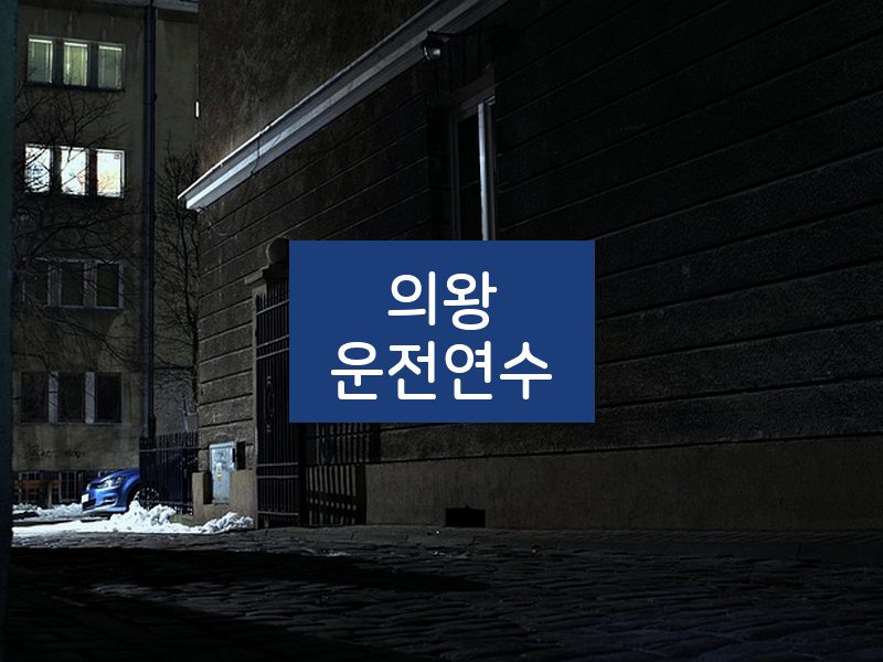 의왕운전연수 후기