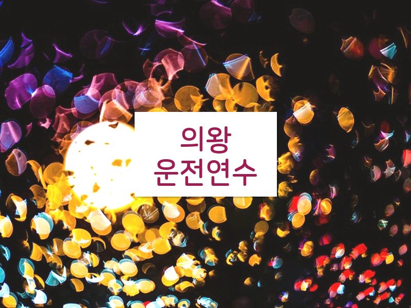 의왕운전연수 후기