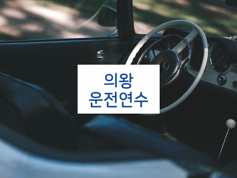 의왕운전연수 후기