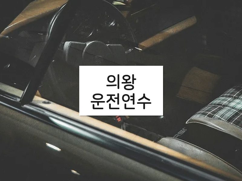 의왕운전연수 후기