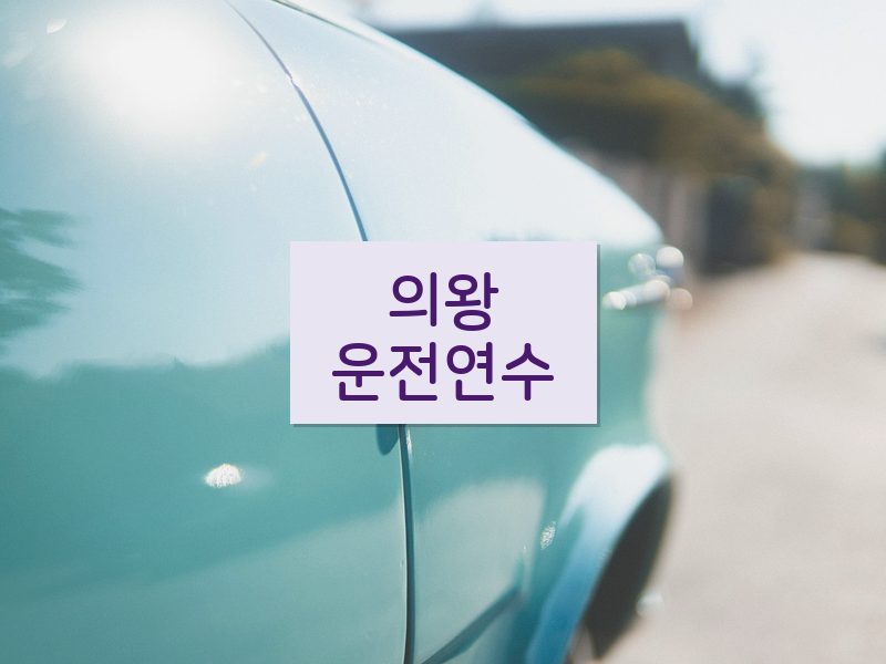 의왕운전연수 후기