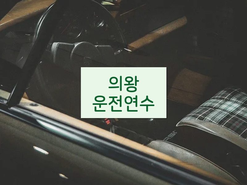 의왕운전연수 후기