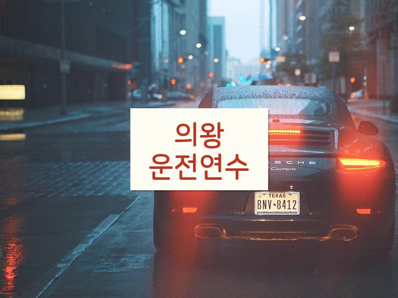 의왕운전연수 후기