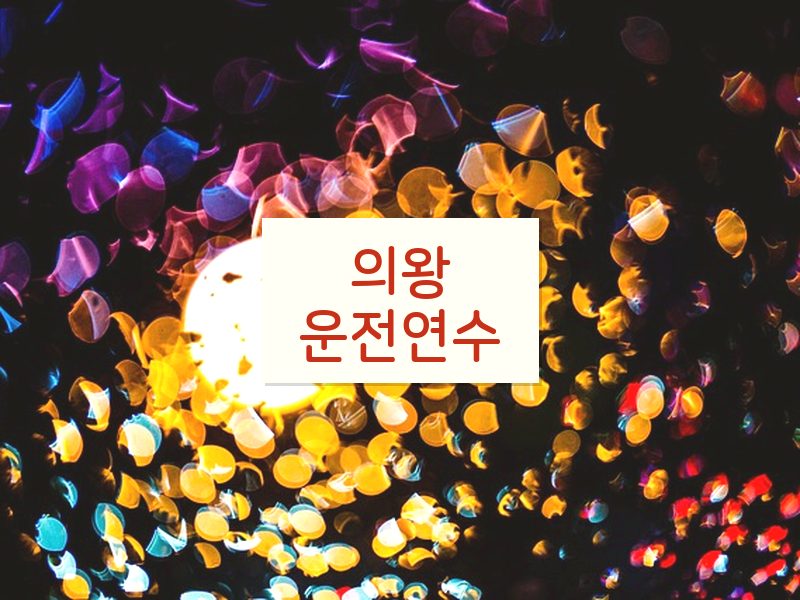 의왕운전연수 후기