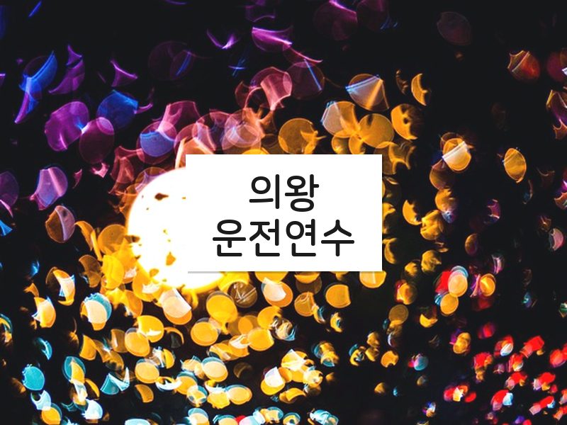 의왕운전연수 후기